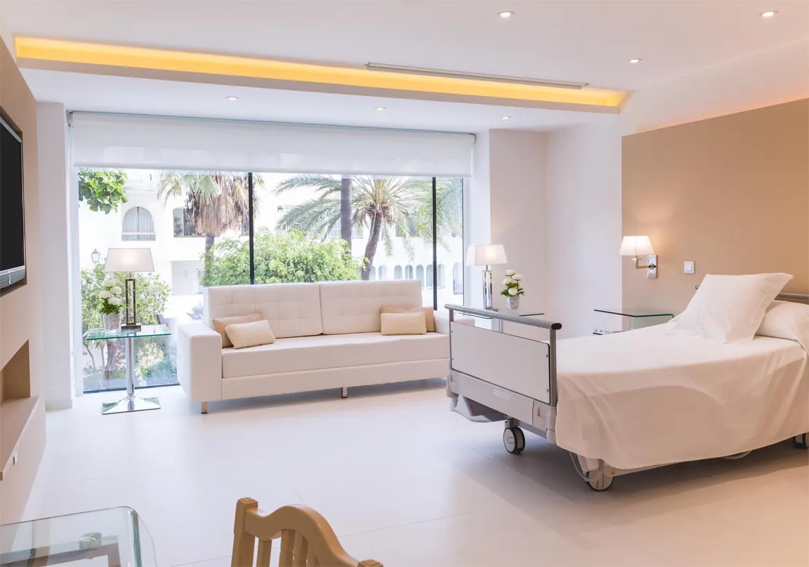 Patientsuite på hospitalet